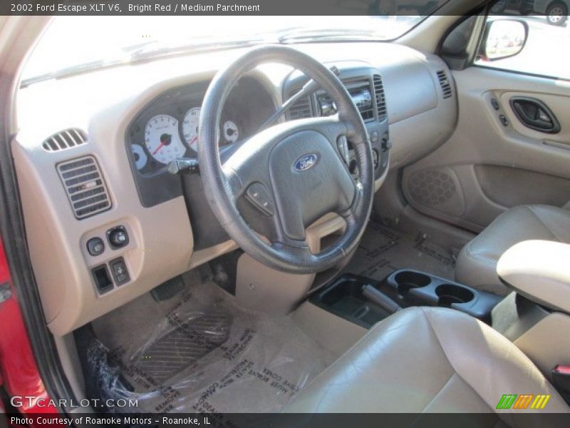 Bright Red / Medium Parchment 2002 Ford Escape XLT V6