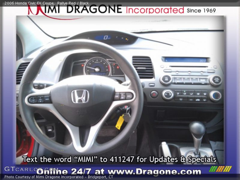 Rallye Red / Black 2006 Honda Civic EX Coupe