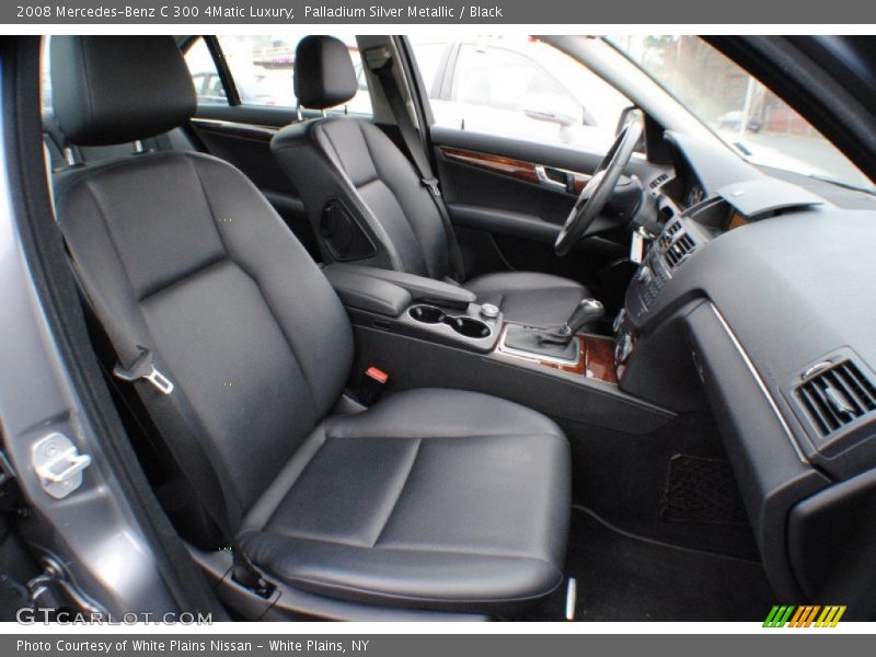 Palladium Silver Metallic / Black 2008 Mercedes-Benz C 300 4Matic Luxury