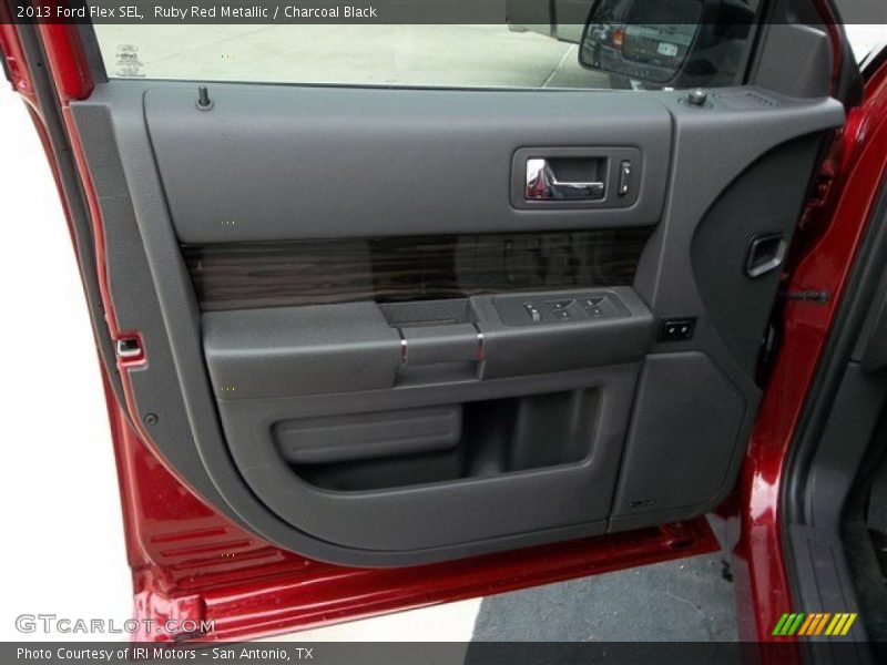 Ruby Red Metallic / Charcoal Black 2013 Ford Flex SEL