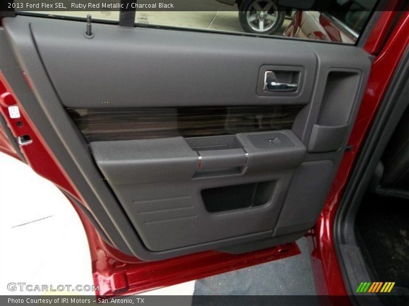 Ruby Red Metallic / Charcoal Black 2013 Ford Flex SEL