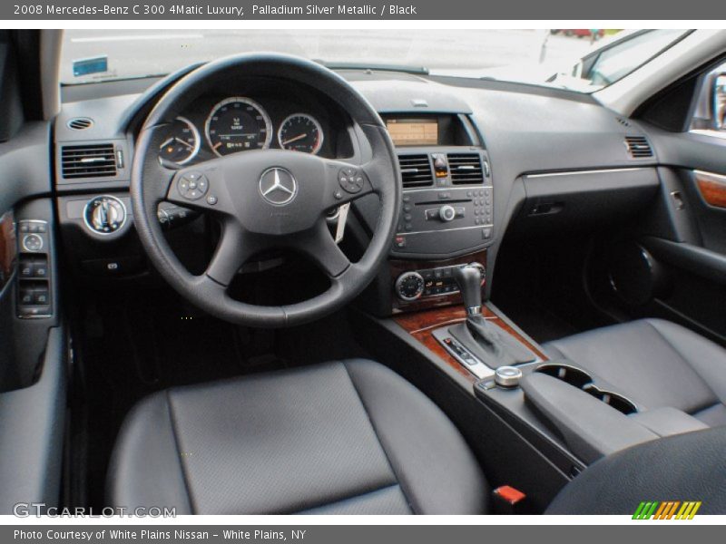 Palladium Silver Metallic / Black 2008 Mercedes-Benz C 300 4Matic Luxury