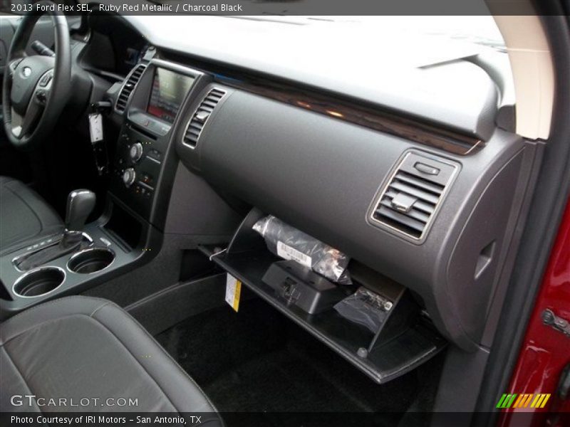 Ruby Red Metallic / Charcoal Black 2013 Ford Flex SEL
