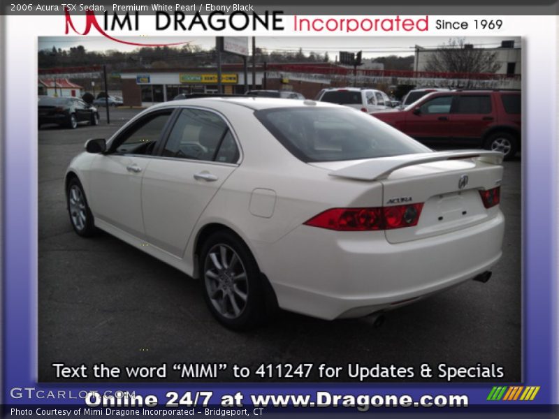 Premium White Pearl / Ebony Black 2006 Acura TSX Sedan