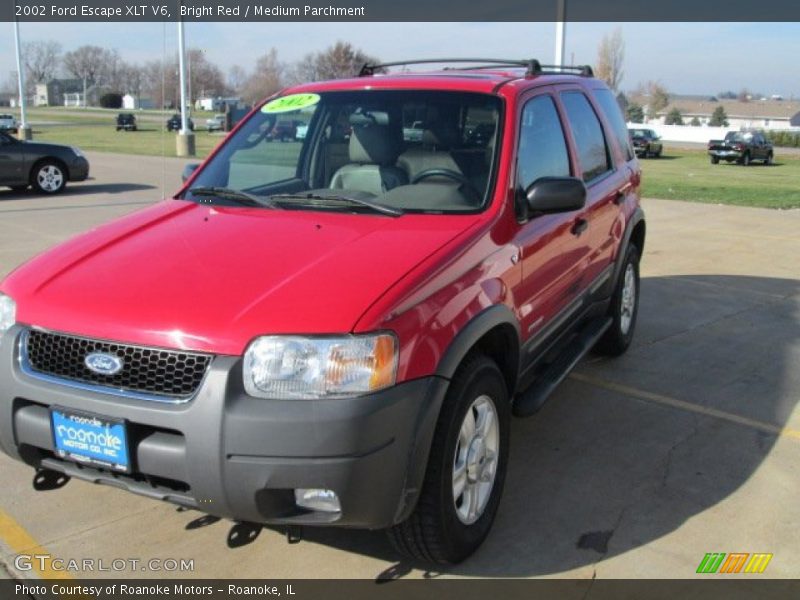 Bright Red / Medium Parchment 2002 Ford Escape XLT V6