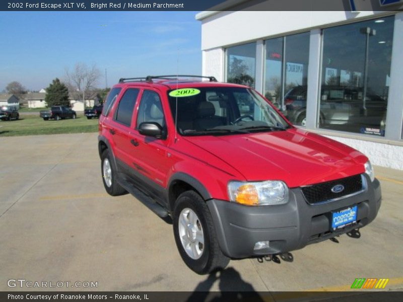 Bright Red / Medium Parchment 2002 Ford Escape XLT V6
