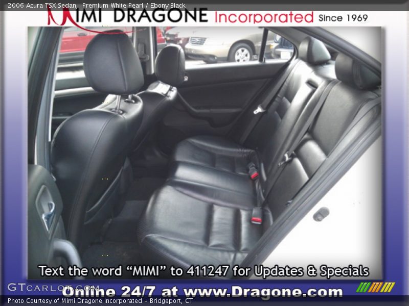 Premium White Pearl / Ebony Black 2006 Acura TSX Sedan