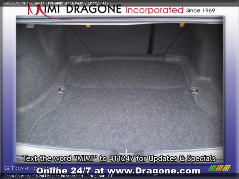 Premium White Pearl / Ebony Black 2006 Acura TSX Sedan