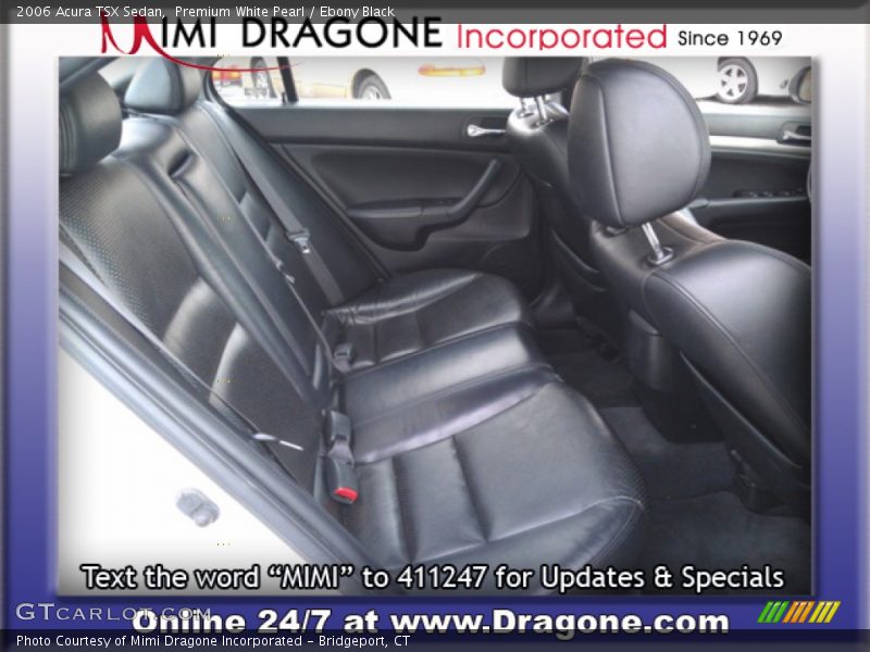 Premium White Pearl / Ebony Black 2006 Acura TSX Sedan