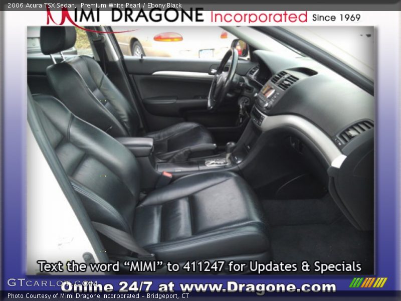 Premium White Pearl / Ebony Black 2006 Acura TSX Sedan