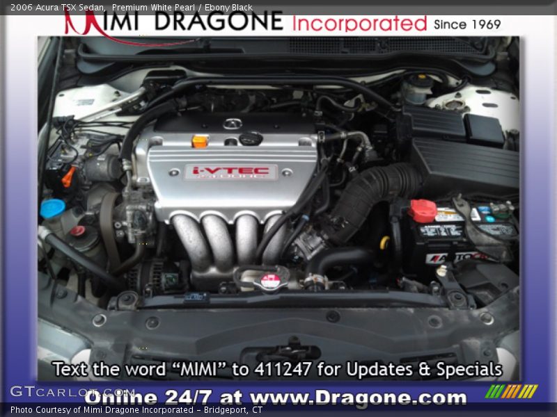 Premium White Pearl / Ebony Black 2006 Acura TSX Sedan