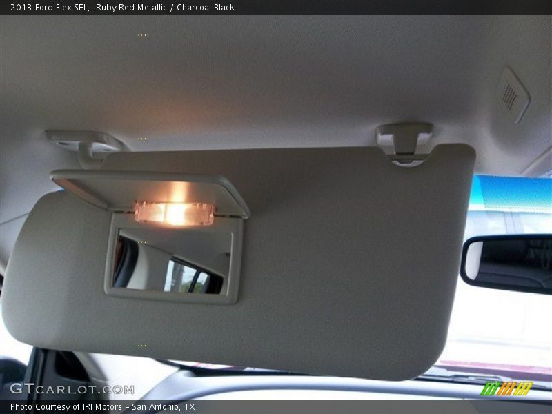 Ruby Red Metallic / Charcoal Black 2013 Ford Flex SEL