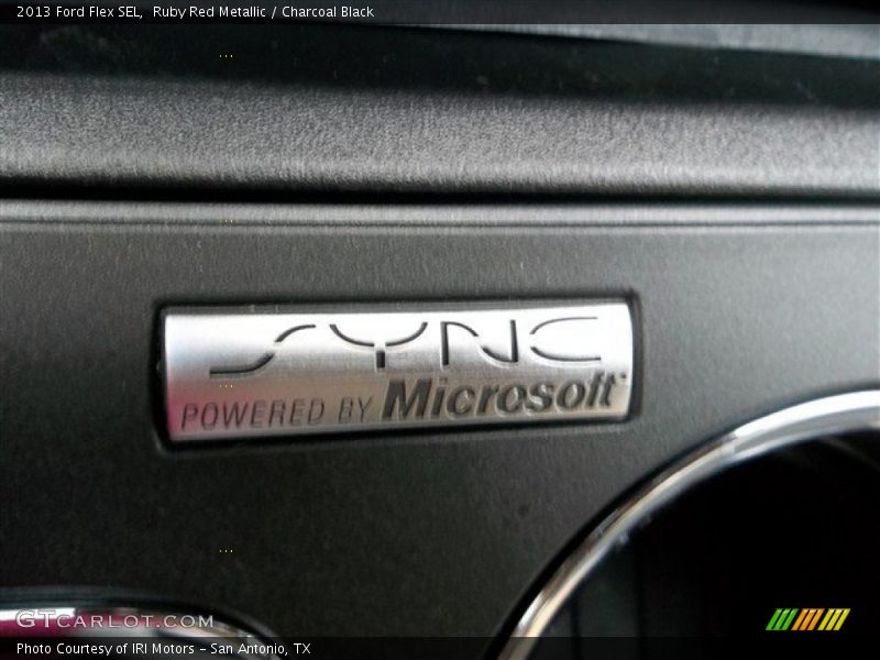 Ruby Red Metallic / Charcoal Black 2013 Ford Flex SEL