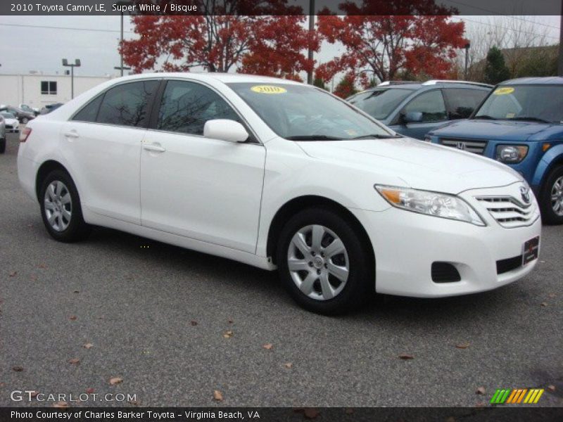 Super White / Bisque 2010 Toyota Camry LE