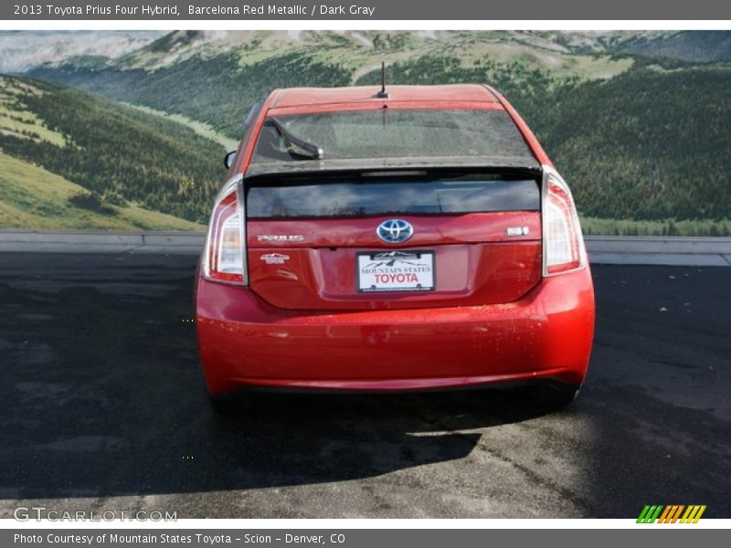 Barcelona Red Metallic / Dark Gray 2013 Toyota Prius Four Hybrid