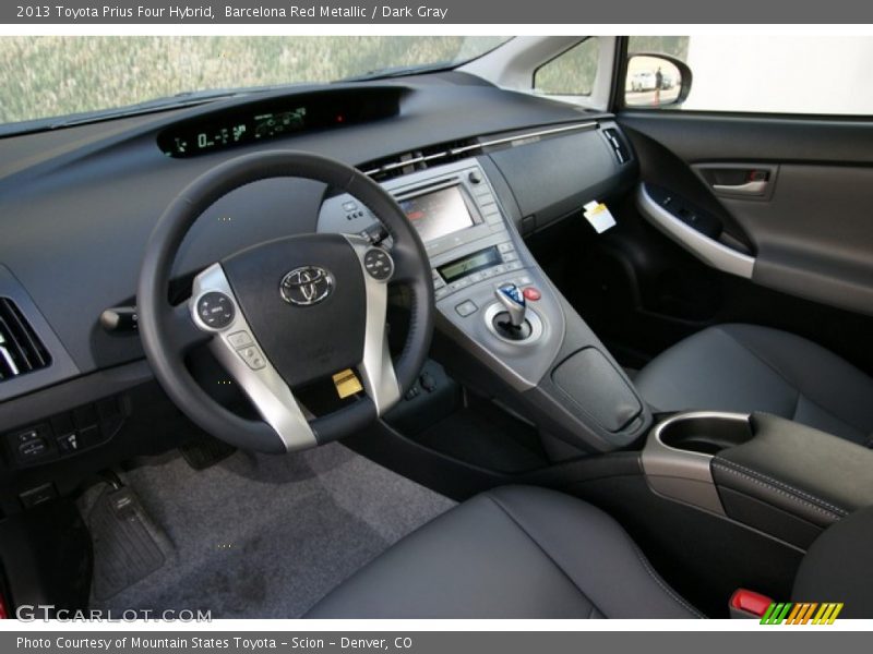 Dark Gray Interior - 2013 Prius Four Hybrid 