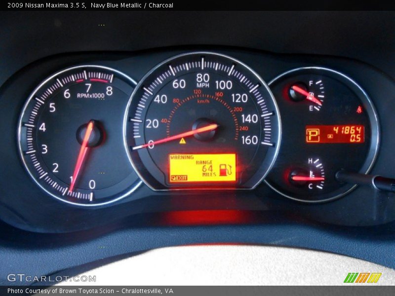 Navy Blue Metallic / Charcoal 2009 Nissan Maxima 3.5 S