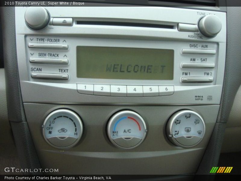 Super White / Bisque 2010 Toyota Camry LE
