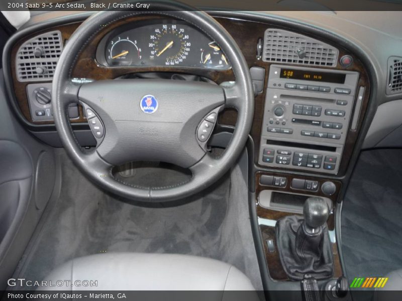 Black / Granite Gray 2004 Saab 9-5 Arc Sedan
