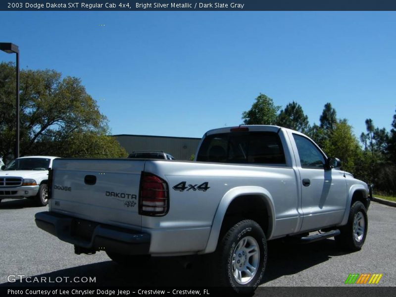Bright Silver Metallic / Dark Slate Gray 2003 Dodge Dakota SXT Regular Cab 4x4