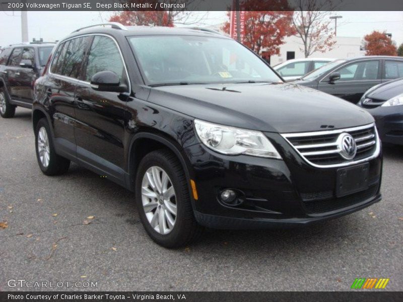 Deep Black Metallic / Charcoal 2009 Volkswagen Tiguan SE