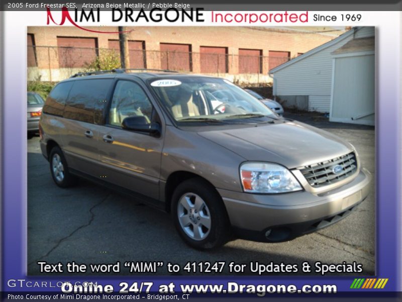 Arizona Beige Metallic / Pebble Beige 2005 Ford Freestar SES