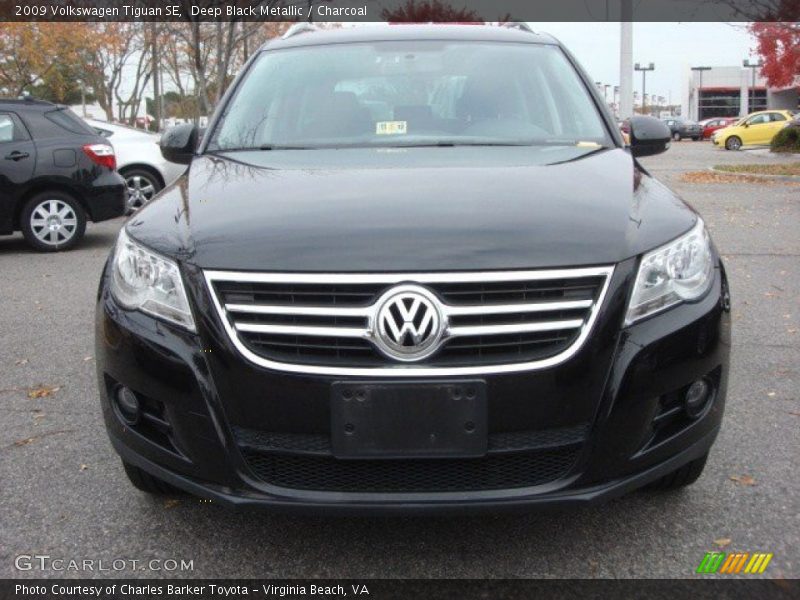 Deep Black Metallic / Charcoal 2009 Volkswagen Tiguan SE