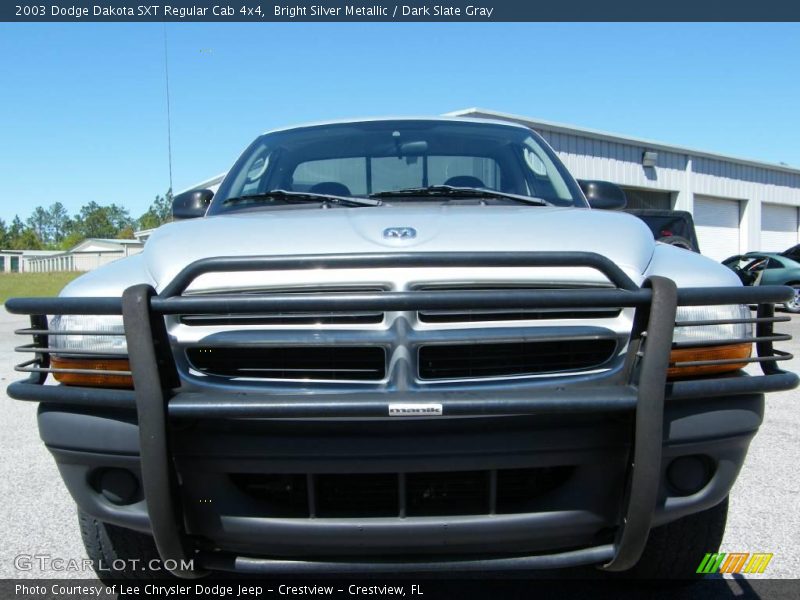 Bright Silver Metallic / Dark Slate Gray 2003 Dodge Dakota SXT Regular Cab 4x4