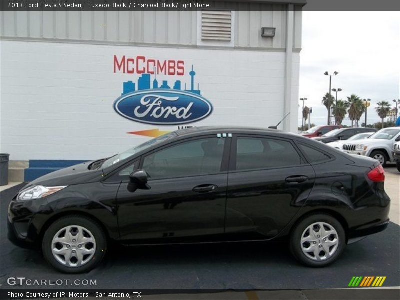Tuxedo Black / Charcoal Black/Light Stone 2013 Ford Fiesta S Sedan