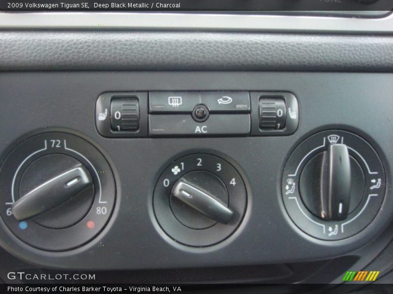 Deep Black Metallic / Charcoal 2009 Volkswagen Tiguan SE