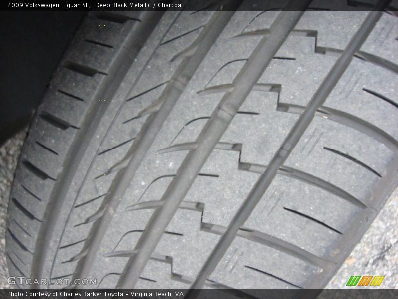Deep Black Metallic / Charcoal 2009 Volkswagen Tiguan SE