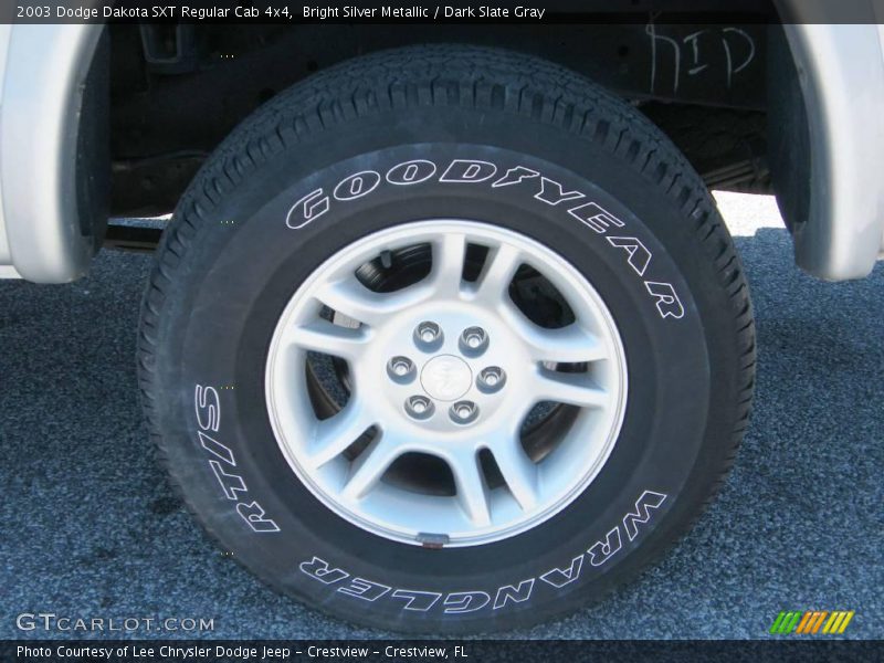 Bright Silver Metallic / Dark Slate Gray 2003 Dodge Dakota SXT Regular Cab 4x4