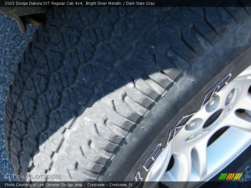 Bright Silver Metallic / Dark Slate Gray 2003 Dodge Dakota SXT Regular Cab 4x4