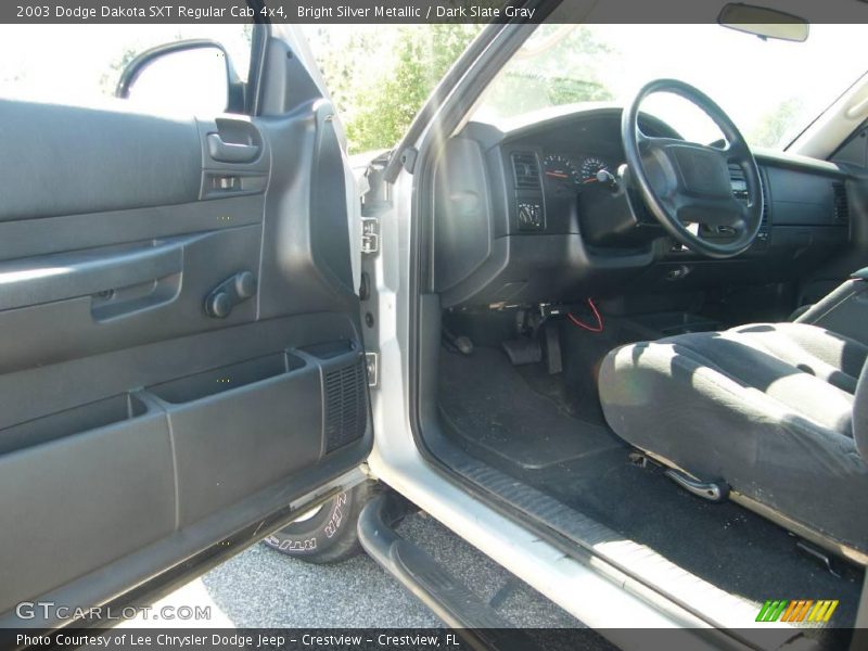 Bright Silver Metallic / Dark Slate Gray 2003 Dodge Dakota SXT Regular Cab 4x4