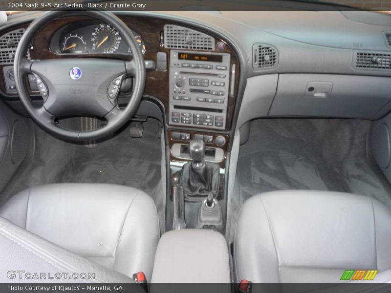 Black / Granite Gray 2004 Saab 9-5 Arc Sedan