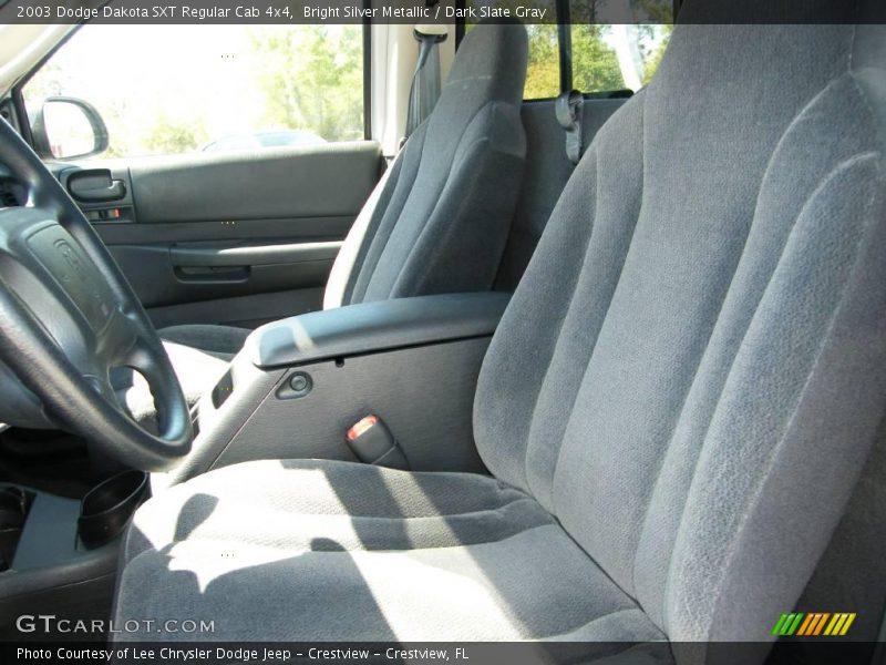 Bright Silver Metallic / Dark Slate Gray 2003 Dodge Dakota SXT Regular Cab 4x4