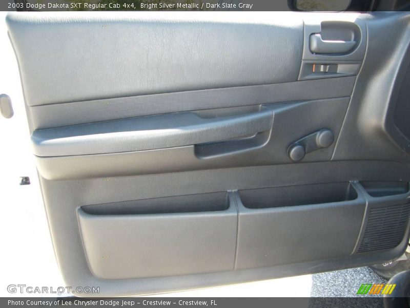 Bright Silver Metallic / Dark Slate Gray 2003 Dodge Dakota SXT Regular Cab 4x4
