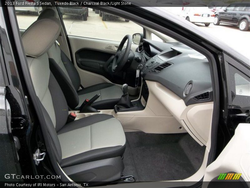 Tuxedo Black / Charcoal Black/Light Stone 2013 Ford Fiesta S Sedan