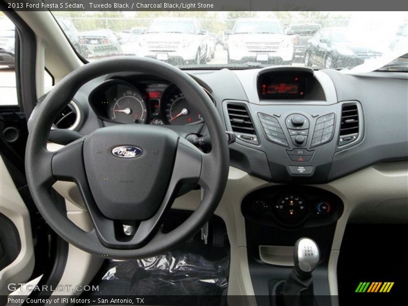 Tuxedo Black / Charcoal Black/Light Stone 2013 Ford Fiesta S Sedan