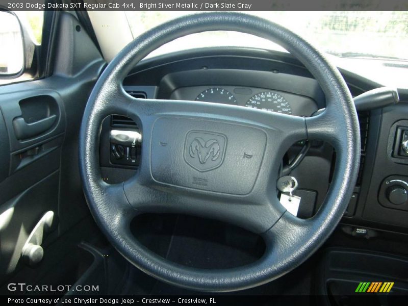 Bright Silver Metallic / Dark Slate Gray 2003 Dodge Dakota SXT Regular Cab 4x4