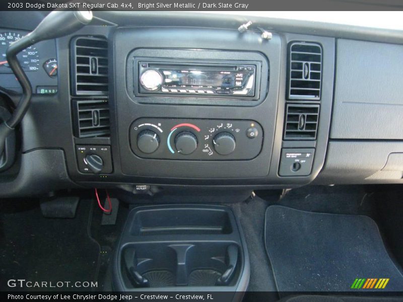 Bright Silver Metallic / Dark Slate Gray 2003 Dodge Dakota SXT Regular Cab 4x4