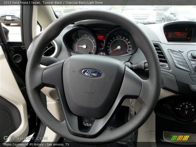 Tuxedo Black / Charcoal Black/Light Stone 2013 Ford Fiesta S Sedan