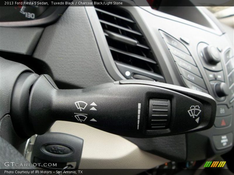 Tuxedo Black / Charcoal Black/Light Stone 2013 Ford Fiesta S Sedan