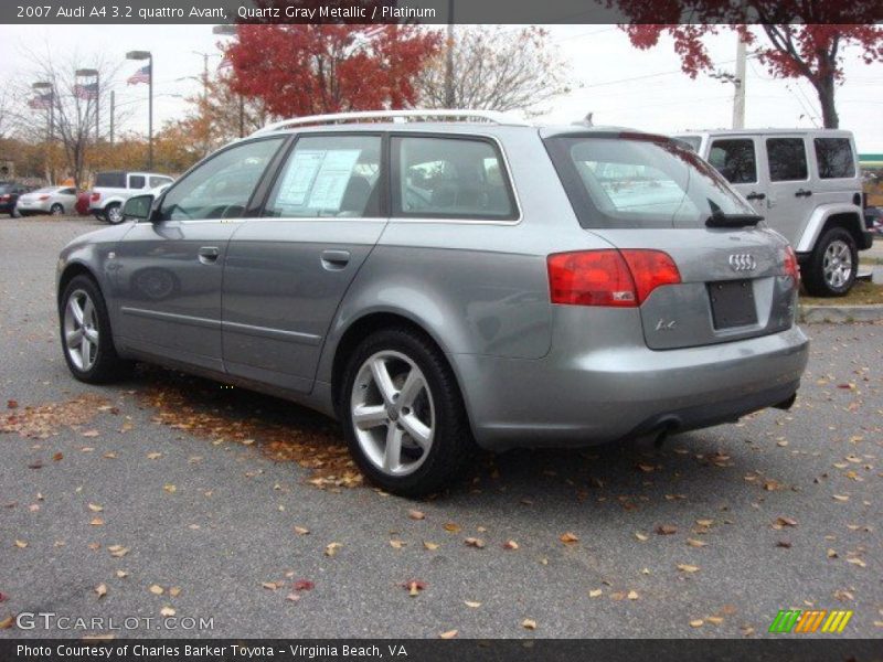 Quartz Gray Metallic / Platinum 2007 Audi A4 3.2 quattro Avant