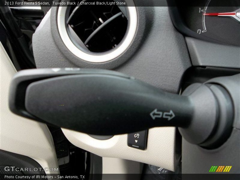 Tuxedo Black / Charcoal Black/Light Stone 2013 Ford Fiesta S Sedan