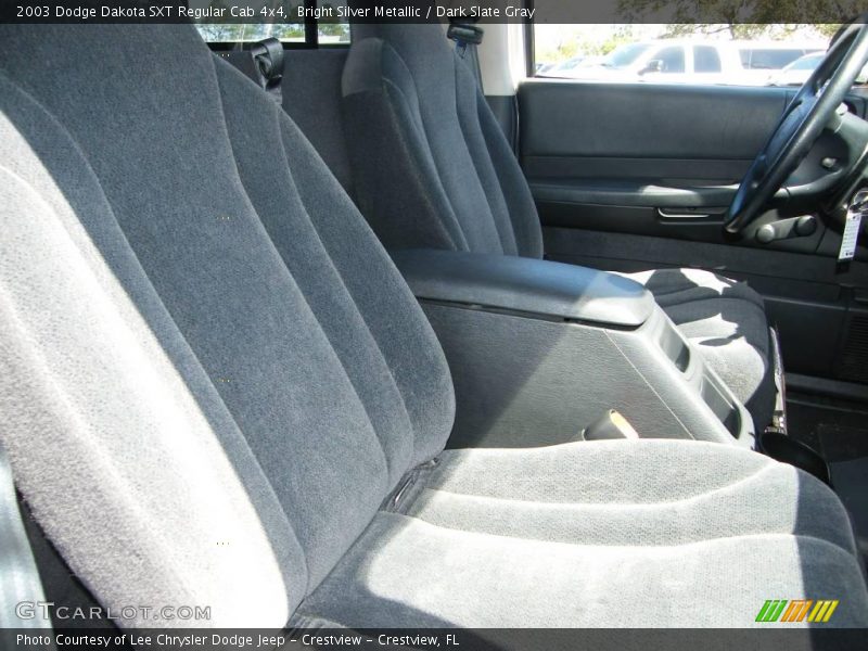 Bright Silver Metallic / Dark Slate Gray 2003 Dodge Dakota SXT Regular Cab 4x4
