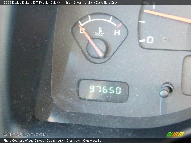 Bright Silver Metallic / Dark Slate Gray 2003 Dodge Dakota SXT Regular Cab 4x4