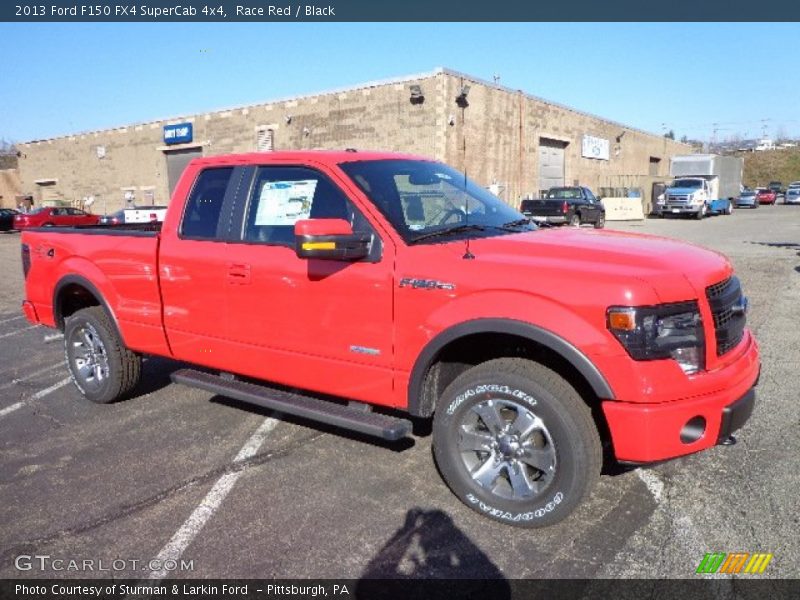Race Red / Black 2013 Ford F150 FX4 SuperCab 4x4