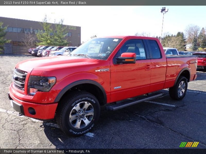 Race Red / Black 2013 Ford F150 FX4 SuperCab 4x4