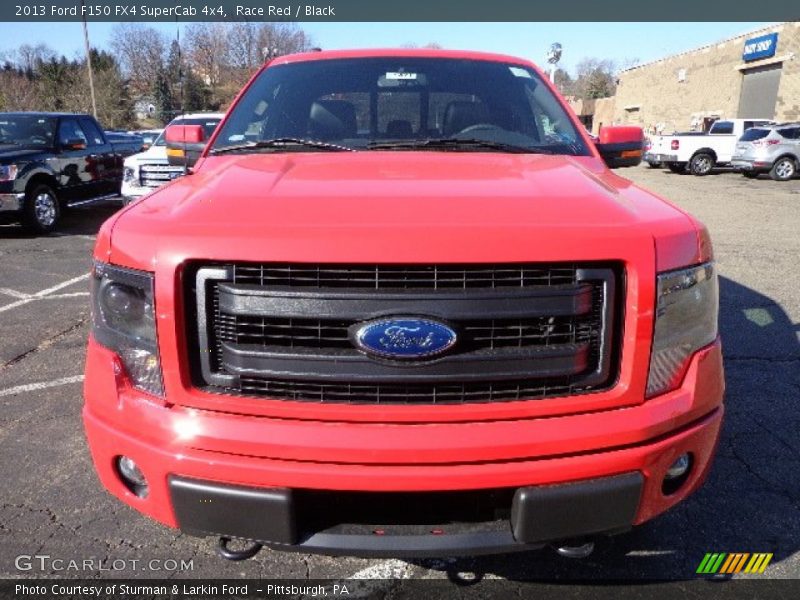 Race Red / Black 2013 Ford F150 FX4 SuperCab 4x4